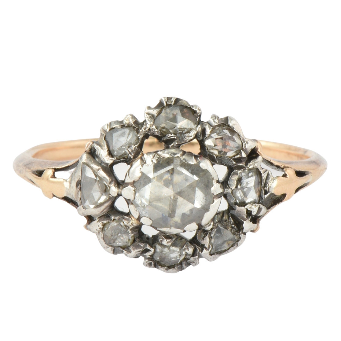 Georgian Diamond Acorn Ring | AntiqueAnimalJewelry