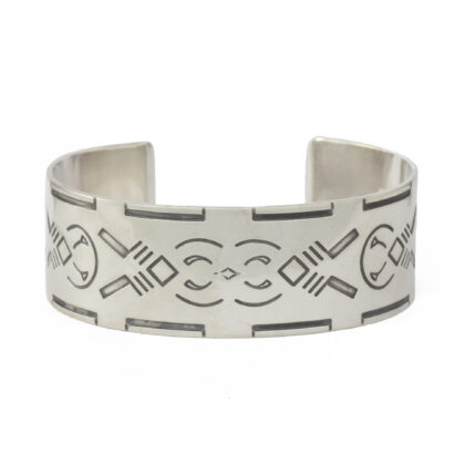 George Jensen Silver Geometric Bangle Designed By Harald Nielson
