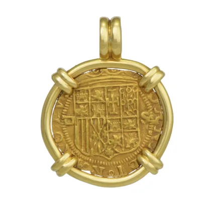 16th Century Shipwreck Spanish 1 Escudo Pendant