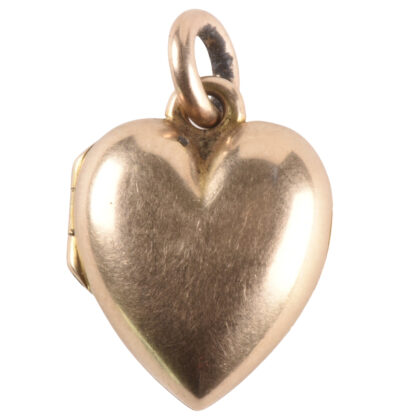 Late Victorian 15k Gold Puffy Heart Locket