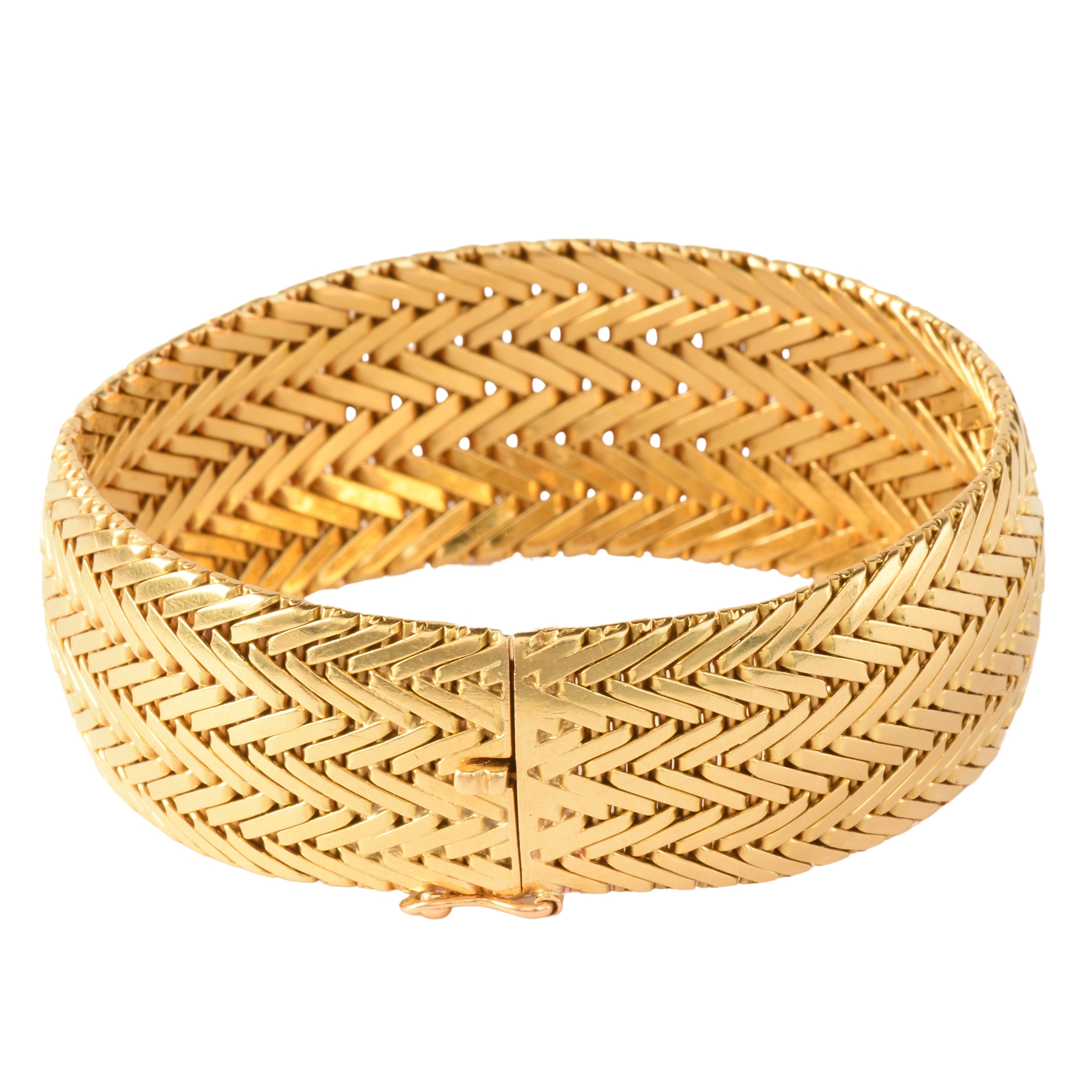 Men's Gold Woven Chain Bracelet – Nialaya